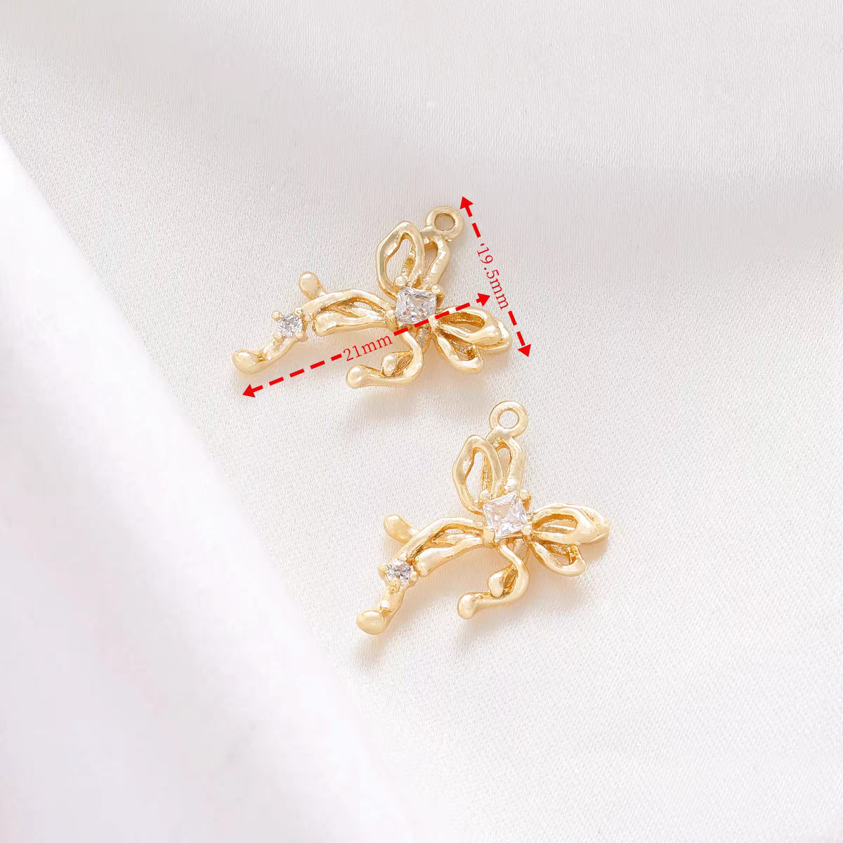 [WG1174] bow spacers & charms & pendants for jewelry diy