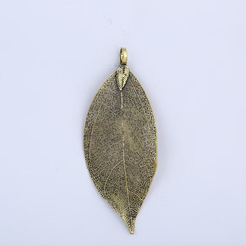 [WG1112] 10pcs Natural leaf with Multi copper plated