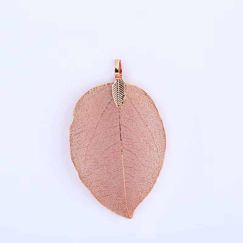 [WG1112] 10pcs Natural leaf with Multi copper plated