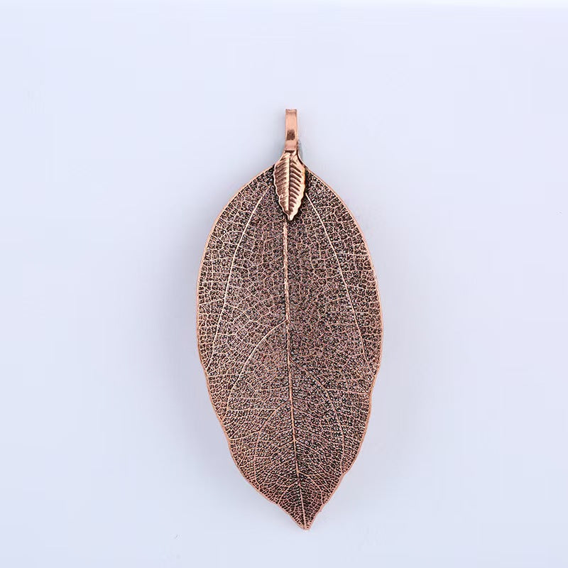 [WG1112] 10pcs Natural leaf with Multi copper plated