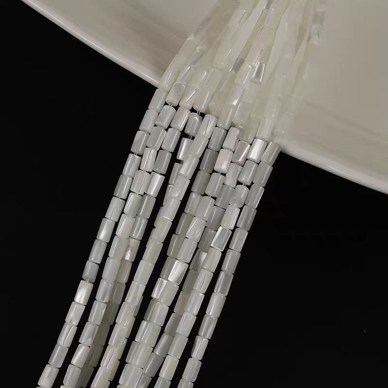 [WG1108] 3*5mm Natural Shell tube shap beads 1 string for Jewelry diy