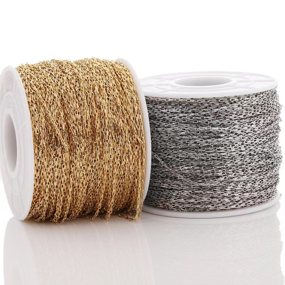 WG1023  seed chain-Vacuum Plating Waterproof Stainless steel diy chain