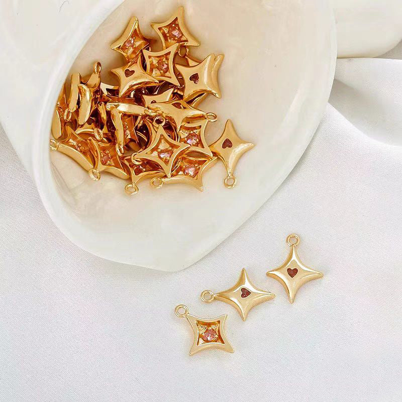 [WG1153] 1PCS Star spacer charm pendant for jewelry diy
