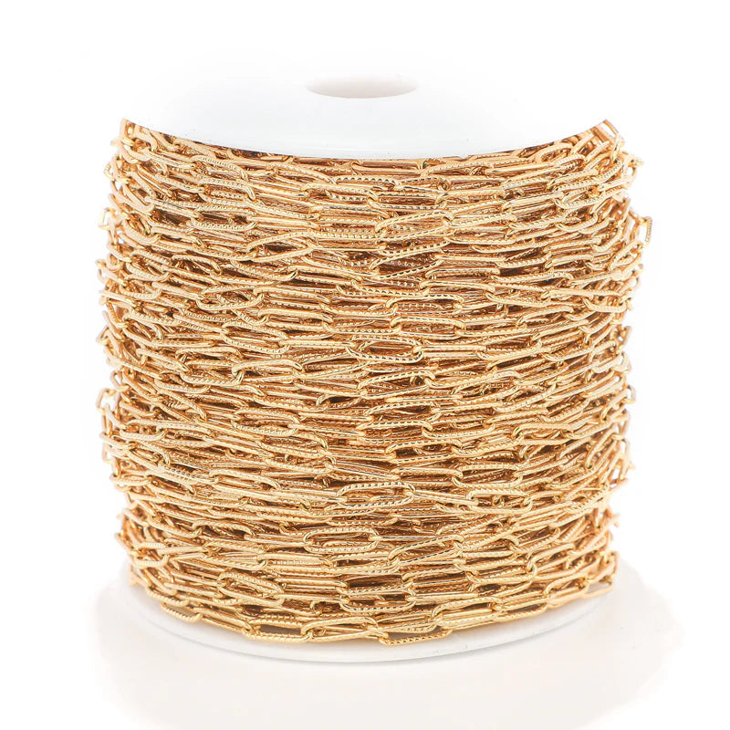 WG1041  Emboss PaperClip Chain