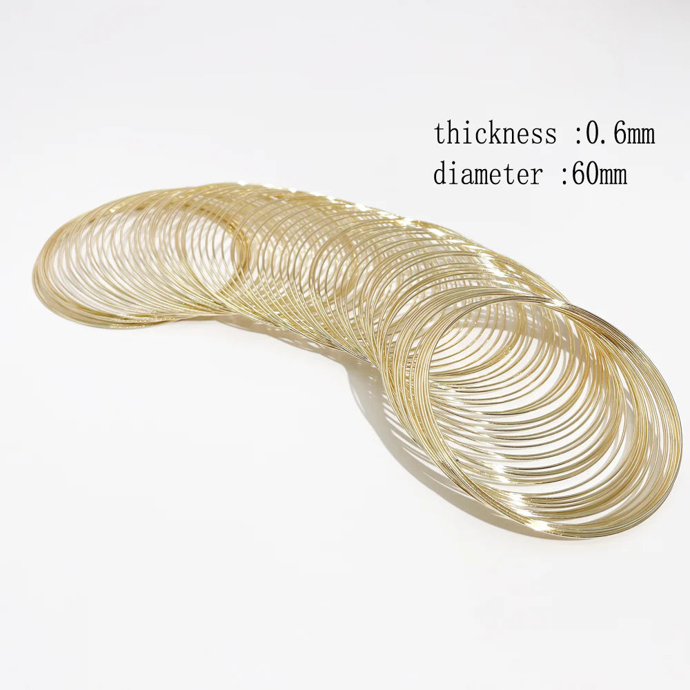 WG1057 100M loops memory wire chocker for DIY