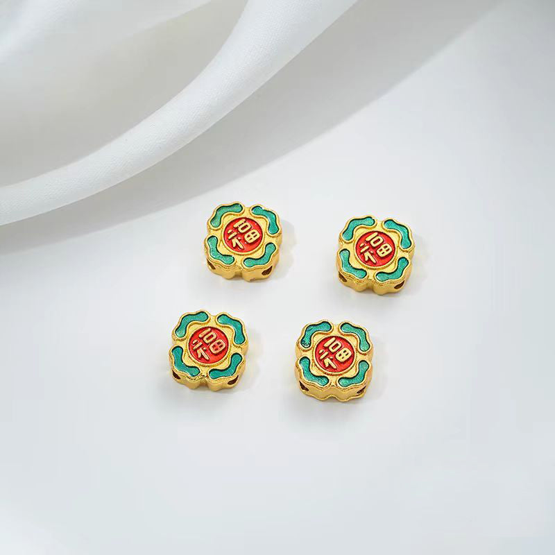 [WG1172] Cloidonne & Colour enamels spacers charms for jewelry diy