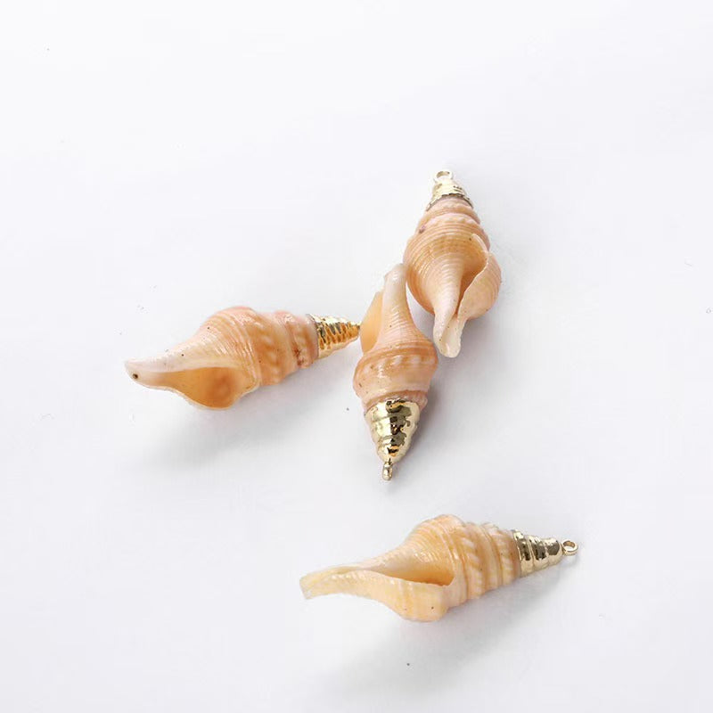 [WG1111] Natural whelks pendant for jewelry diy-10PCS