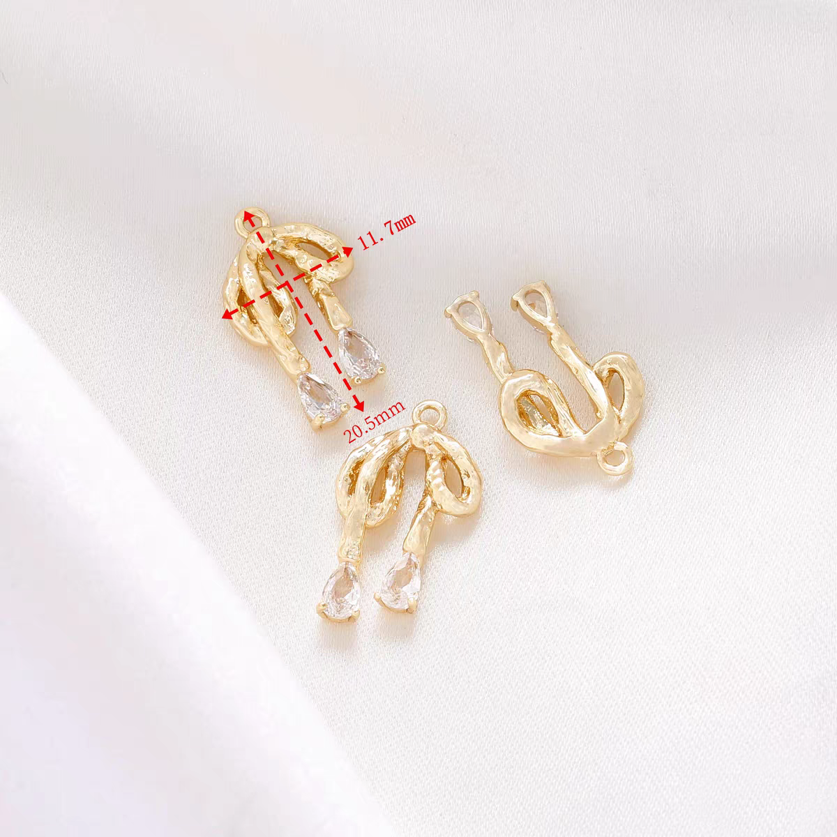[WG1174] bow spacers & charms & pendants for jewelry diy