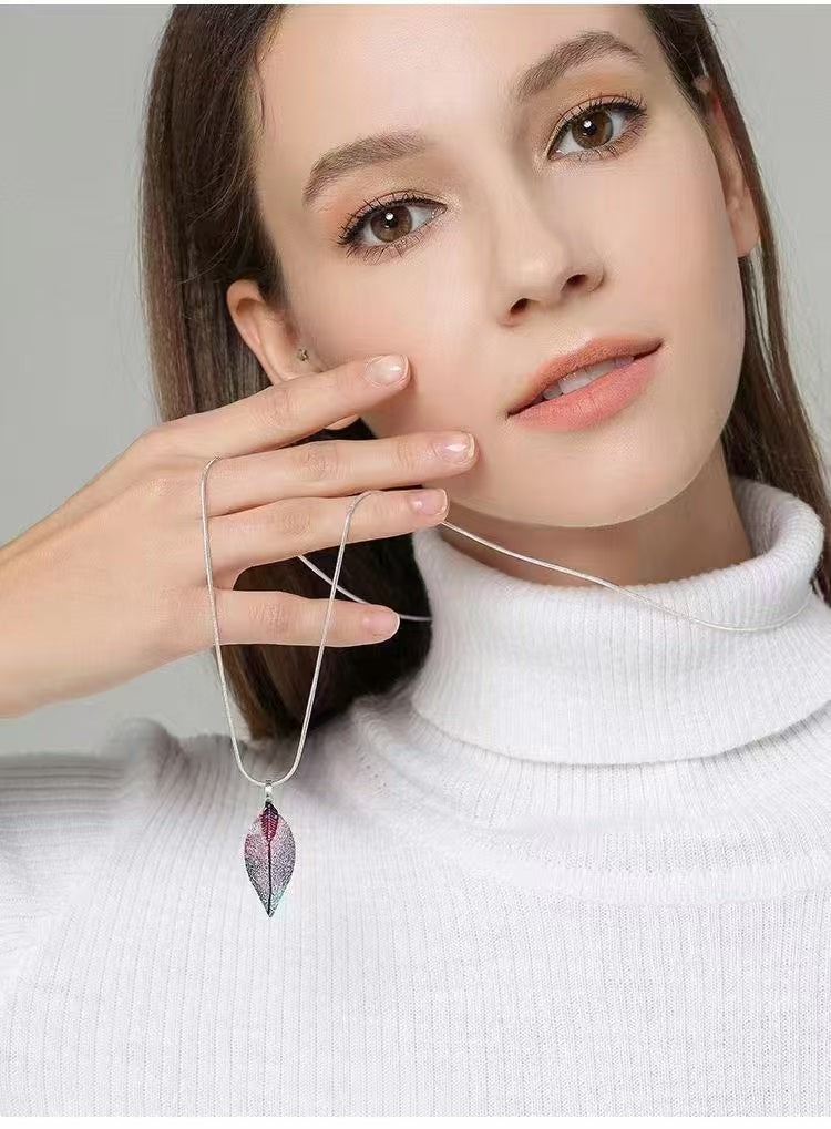 [WG1112] 10pcs Natural leaf with Multi copper plated