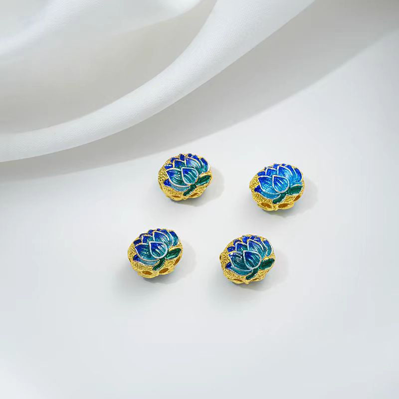 [WG1172] Cloidonne & Colour enamels spacers charms for jewelry diy