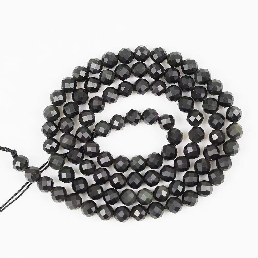 [WG1095] Natural black Obsidian