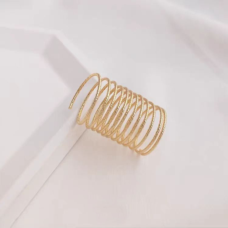 WG1082  Engraved Memory wire for Ring DIY