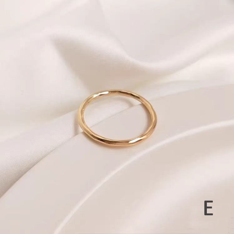 WG1083 Multi Engraved Copper Rings for Jewelry DIY