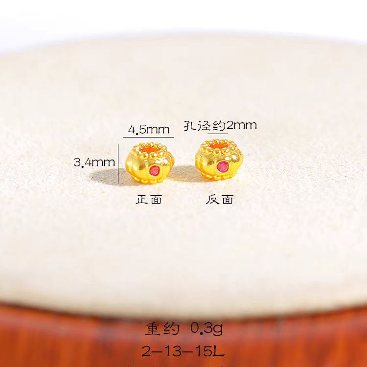 [WG1195] Zircon rainbow spacers for Jewelry diy charms