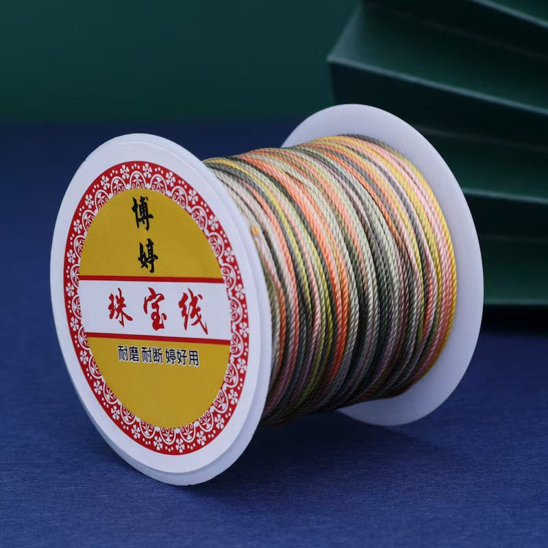 [WG1203] 1Reel Multi  partially dyed strand String for Jewelry diy