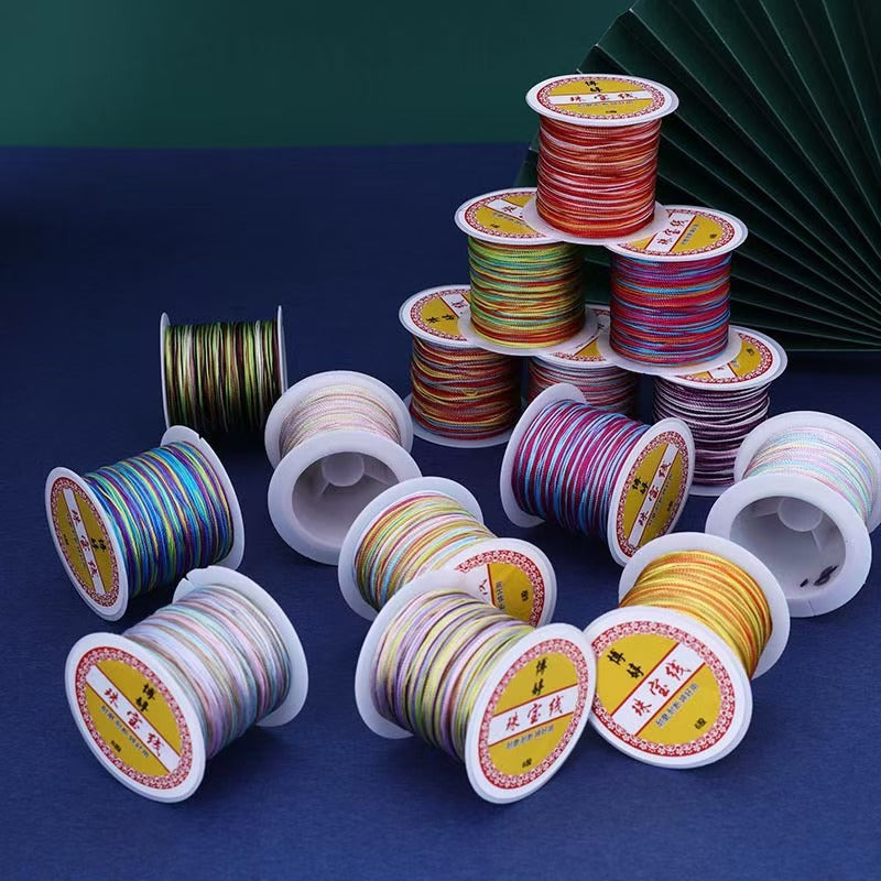 [WG1203] 1Reel Multi  partially dyed strand String for Jewelry diy