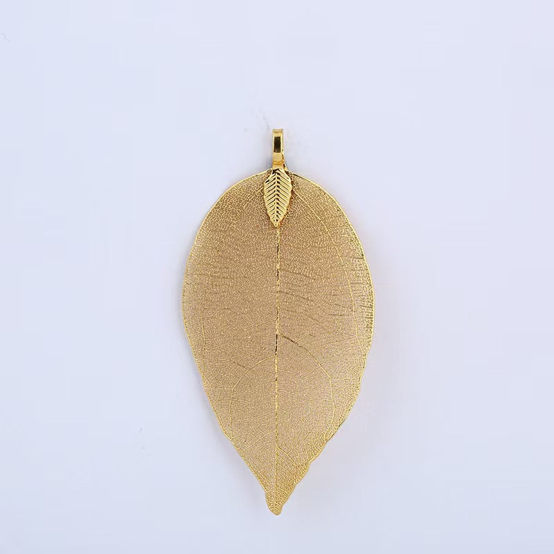 [WG1112] 10pcs Natural leaf with Multi copper plated