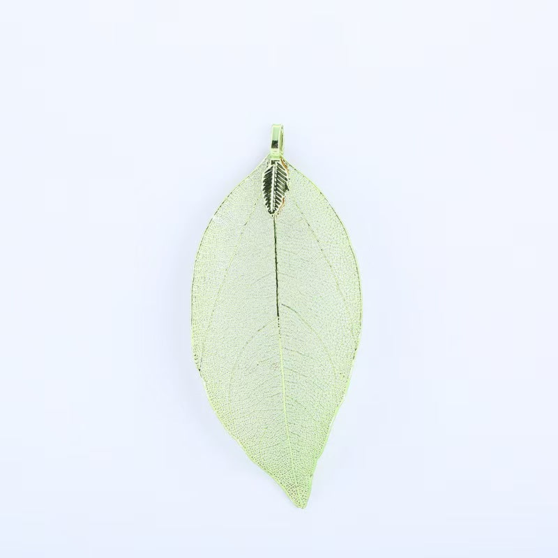 [WG1112] 10pcs Natural leaf with Multi copper plated