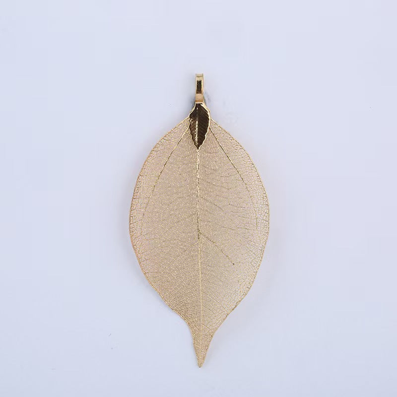 [WG1112] 10pcs Natural leaf with Multi copper plated