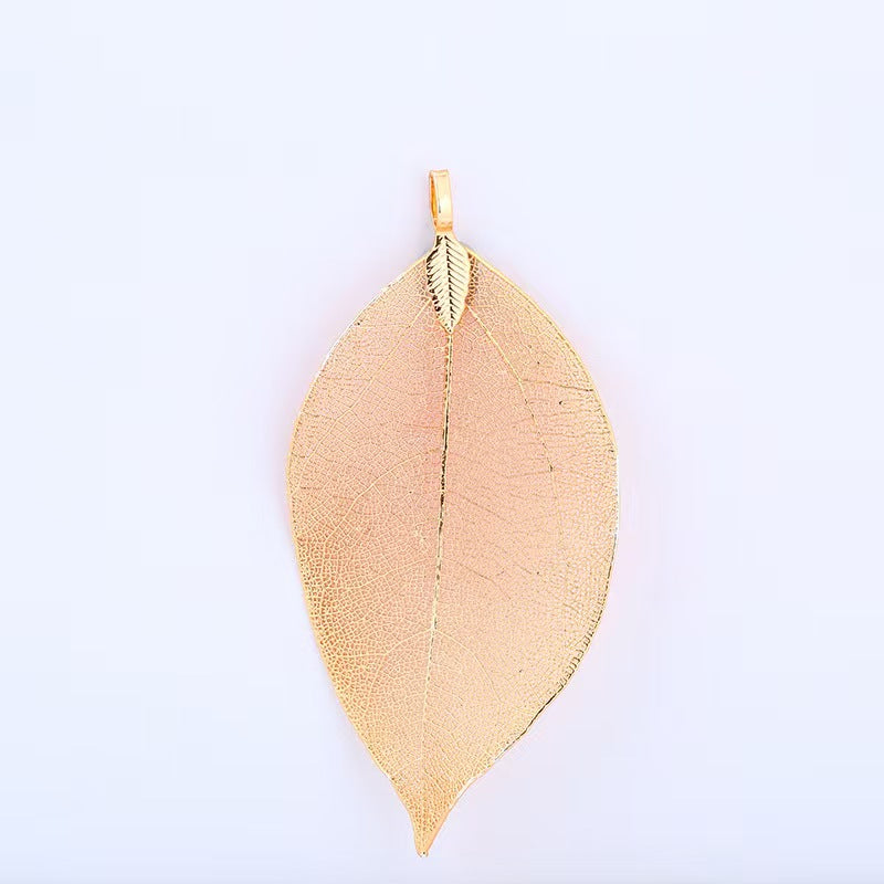 [WG1112] 10pcs Natural leaf with Multi copper plated