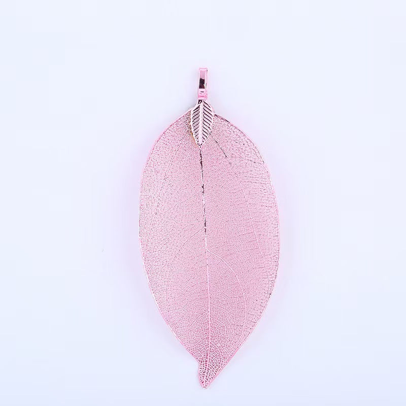 [WG1112] 10pcs Natural leaf with Multi copper plated