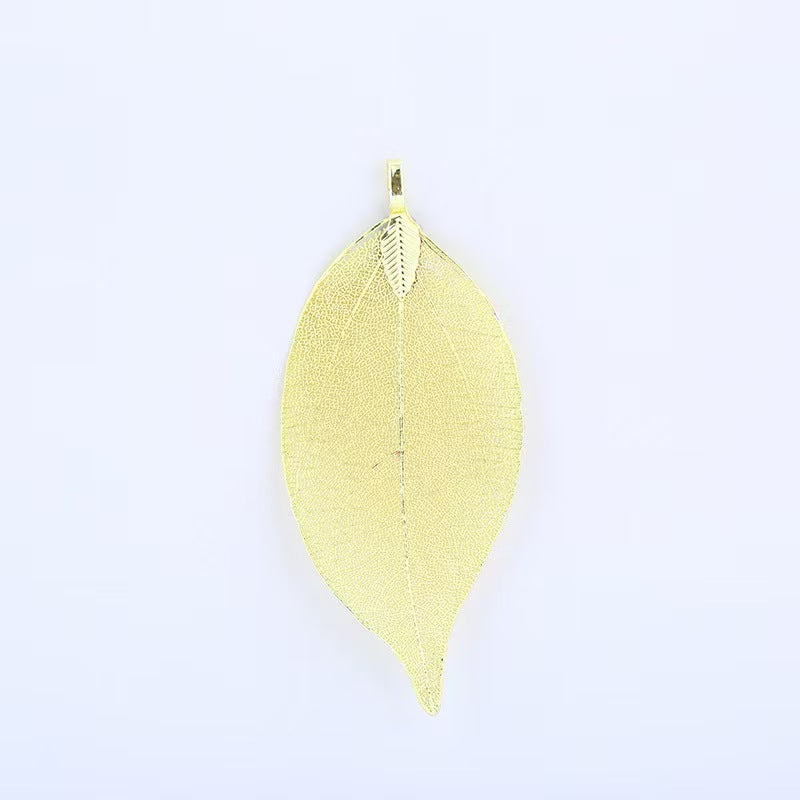 [WG1112] 10pcs Natural leaf with Multi copper plated